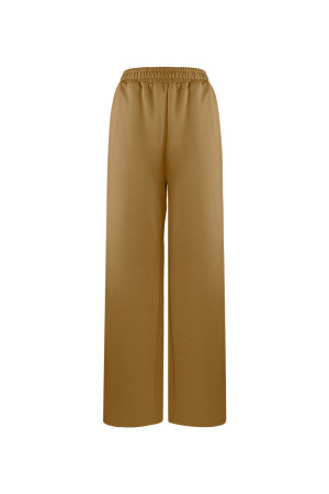 Pantalon Droit Femme Tissé Sportif Couleur Unie h5 