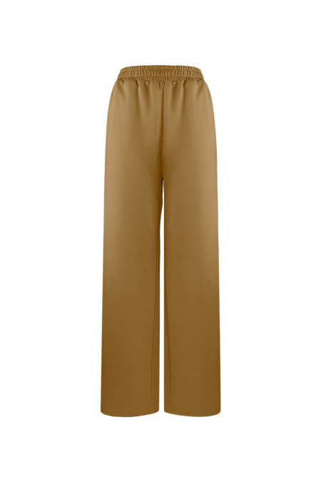Pantalon Droit Femme Tissé Sportif Couleur Unie 2