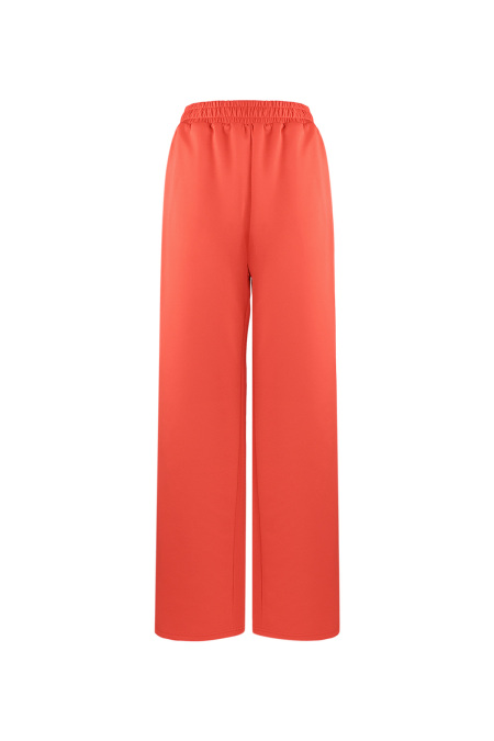 Pantalon Droit Femme Tissé Sportif Couleur Unie 2