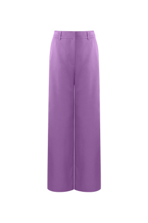 Pantalon Droit Femme Tissé Casual Couleur Unie h5