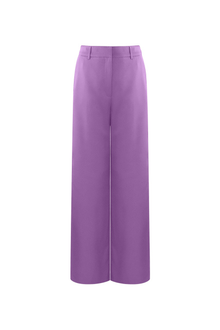 Pantalon Droit Femme Tissé Casual Couleur Unie 2