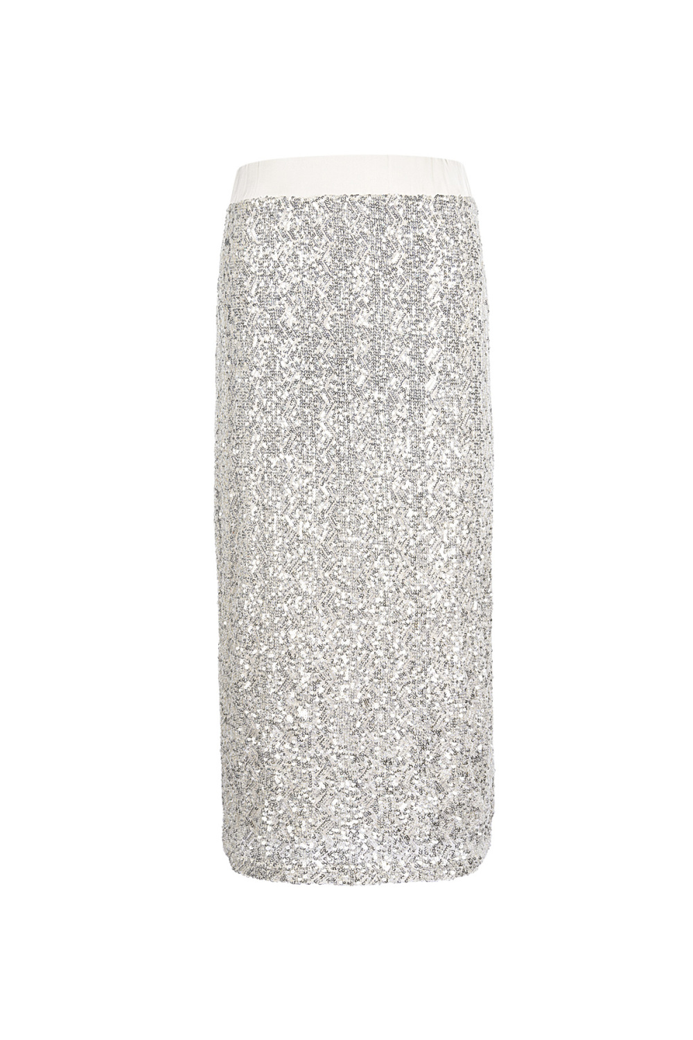 Jupe Crayon En Polyester Pailleté Pour Femme Finition Brillante 