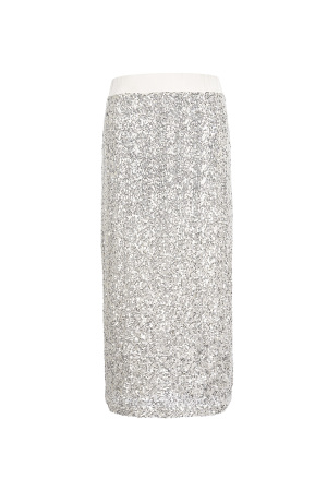 Jupe Crayon En Polyester Pailleté Pour Femme Finition Brillante h5 