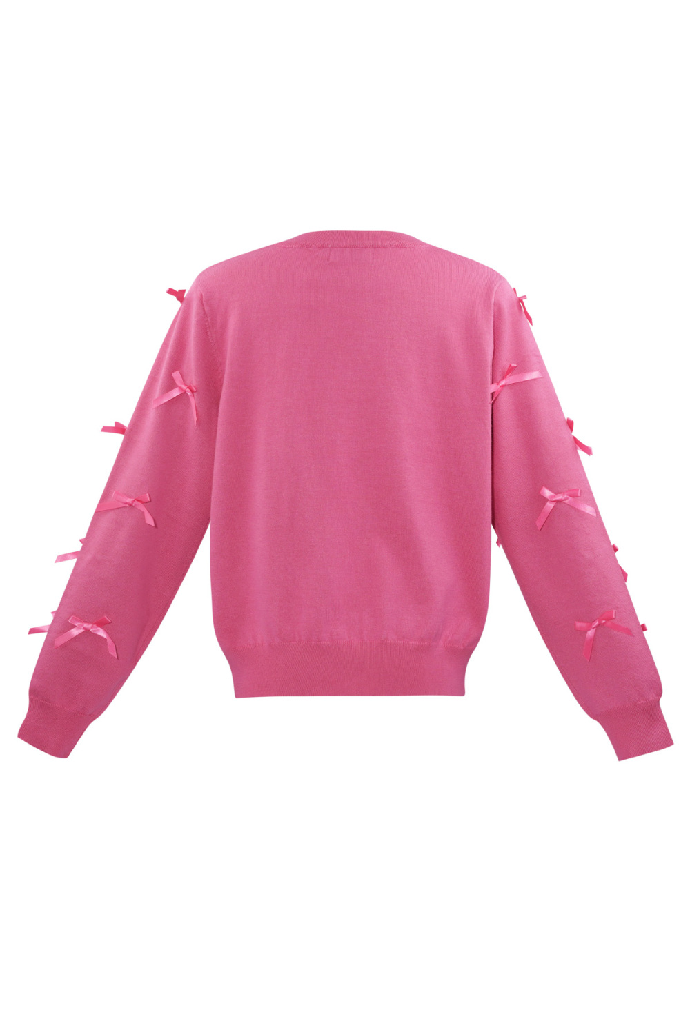 Pull En Viscose Pour Femme Manches Longues Détail Ruban Décoratif h5Image3