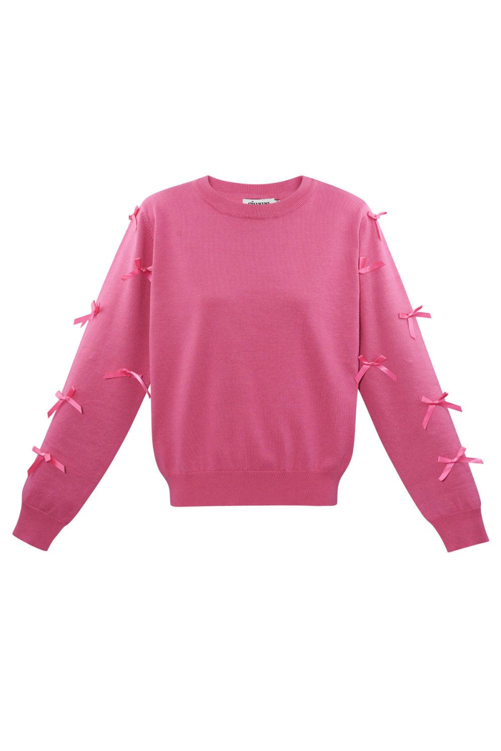 Pull En Viscose Pour Femme Manches Longues Détail Ruban Décoratif
