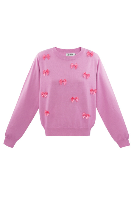 Top Manches Longues Femme En Viscose Avec Détail Nœud décoratif 2