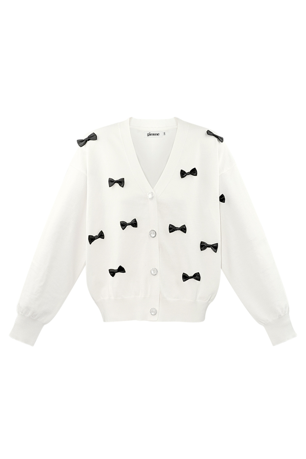 Cardigan Tricot Viscose Femme Col V Détail Nœud