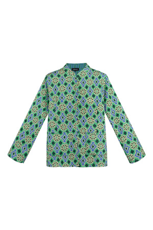 Veste Femme En Rayonne Imprimé Géométrique h5 