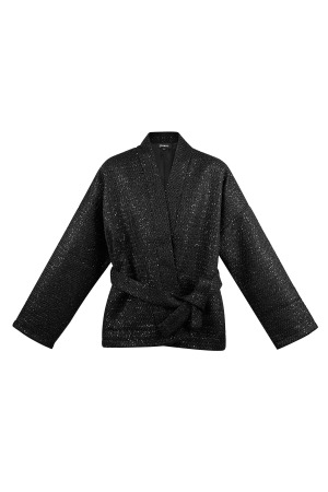 Veste Kimono Femme En Polyester Style Wrap Ceinture Intégrée h5 