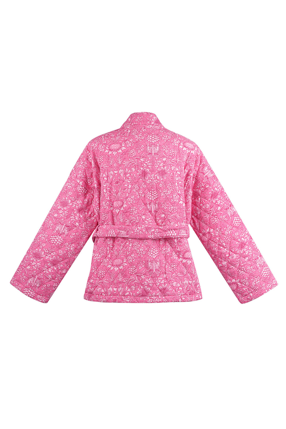 Veste Kimono Femme En Rayonne Imprimé Floral Ceinturée Image6