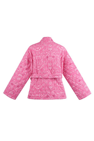Veste Kimono Femme En Rayonne Imprimé Floral Ceinturée h5 Image6