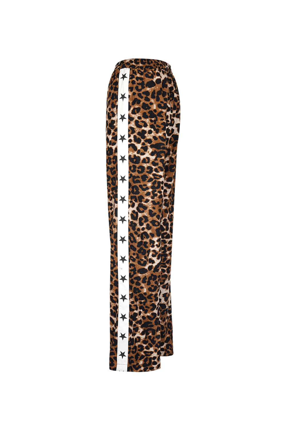 Pantalon Droit Femme Imprimé Léopard Tissé Sportif Image6