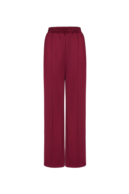 Pantalon Droit Femme Tissé Sporty Motif Cœur 2