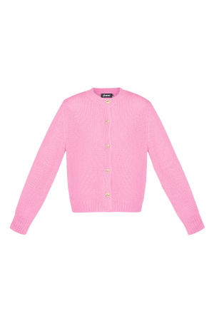 Cardigan Tricot Nylon Femme Classique Boutonnage Léger h5 