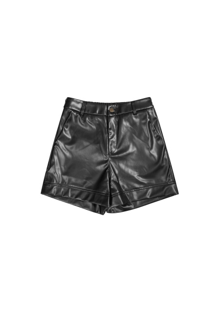 Shorts Femme en PU Taille Haute Mode 2