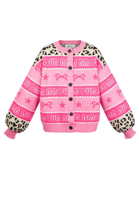 Cardigan Tricoté Mélange de Coton Femme Imprimé Motif 2