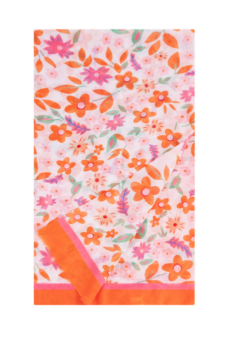 Foulard à fleurs vives 2