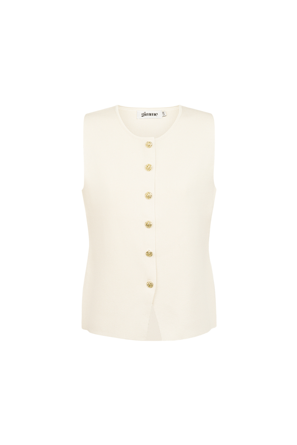 Viscose Femme Gilet Tricot Sans Manches Fermeture À Boutons Design 
