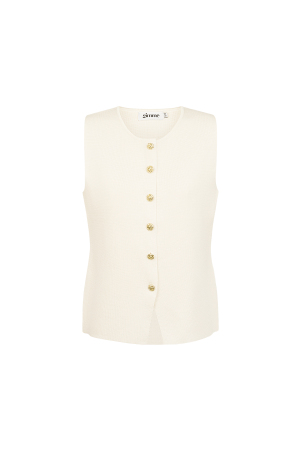 Viscose Femme Gilet Tricot Sans Manches Fermeture À Boutons Design h5 