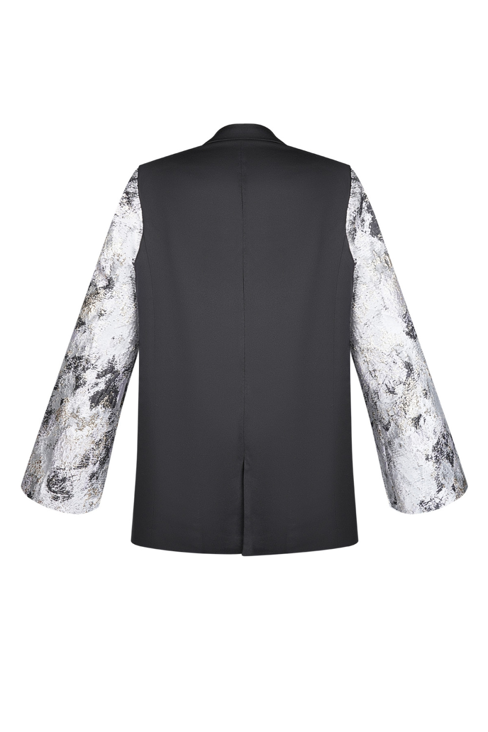 Ensemble De Costume Femme En Polyester À Double Boutonnage Manches Contrastantes Motif Image8