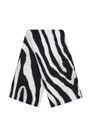 Foulard Imprimé Zèbre - Noir Et Blanc h5 Image5
