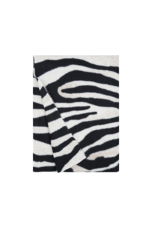 Foulard Imprimé Zèbre - Noir Et Blanc h5 Image4