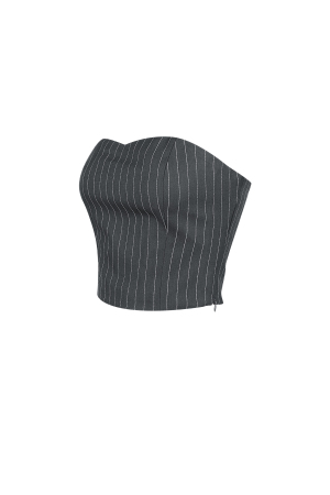 Top Sans Manches Femme En Polyester Conception Structurée À Rayures Fines h5 Image6