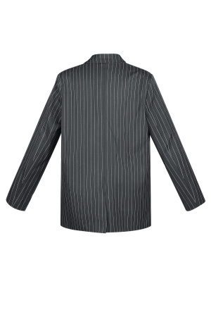 Ensemble Costume Femme Polyester Double Boutonnage Rayures Fines h5 Image7