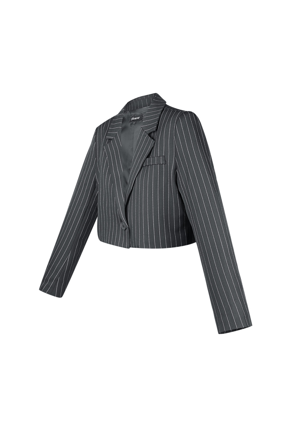 Polyester Cotton Blend Ensemble Costume Femme Conservateur Rayures h5Image5