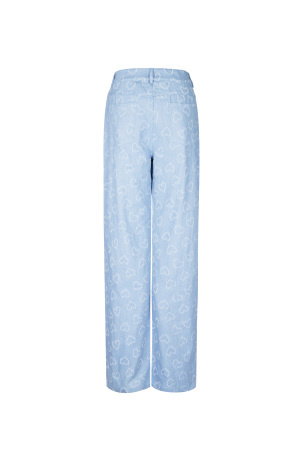 Cotton Woven Femme Pantalon Droit Casual Motif Cœur h5 Image5