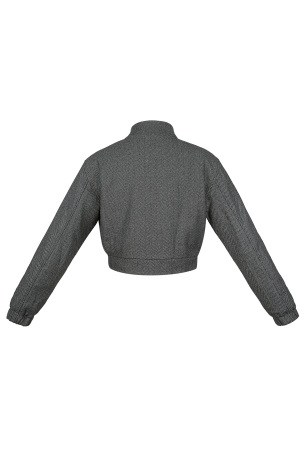Veste Courte Femme En Polyester Style Utilitaire Fermeture Éclair Avant h5 Image10