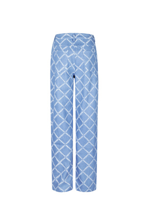 Coton Tissé Pantalon Droit Femme Carreaux Casual h5 Image5