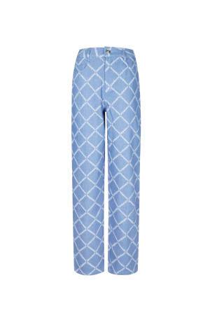 Coton Tissé Pantalon Droit Femme Carreaux Casual h5