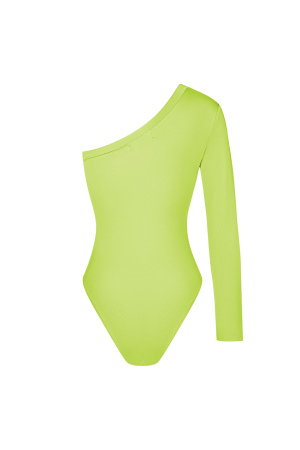 Body Femme À Épaule Unique En Polyester Design Asymétrique h5 Image2