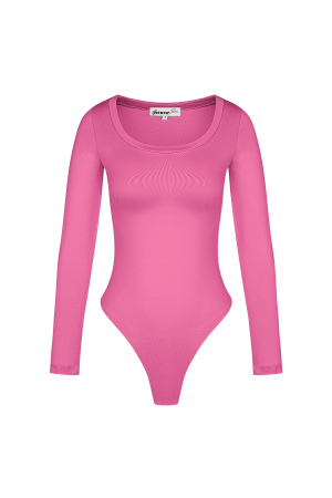 Polyester Femme Body À Manches Longues Haute Élasticité Taille Cintrée h5 
