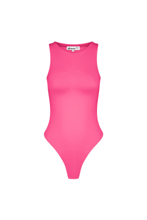 Polyester Femme Body Sans Manches Col Montant Form-Fitting h5 
