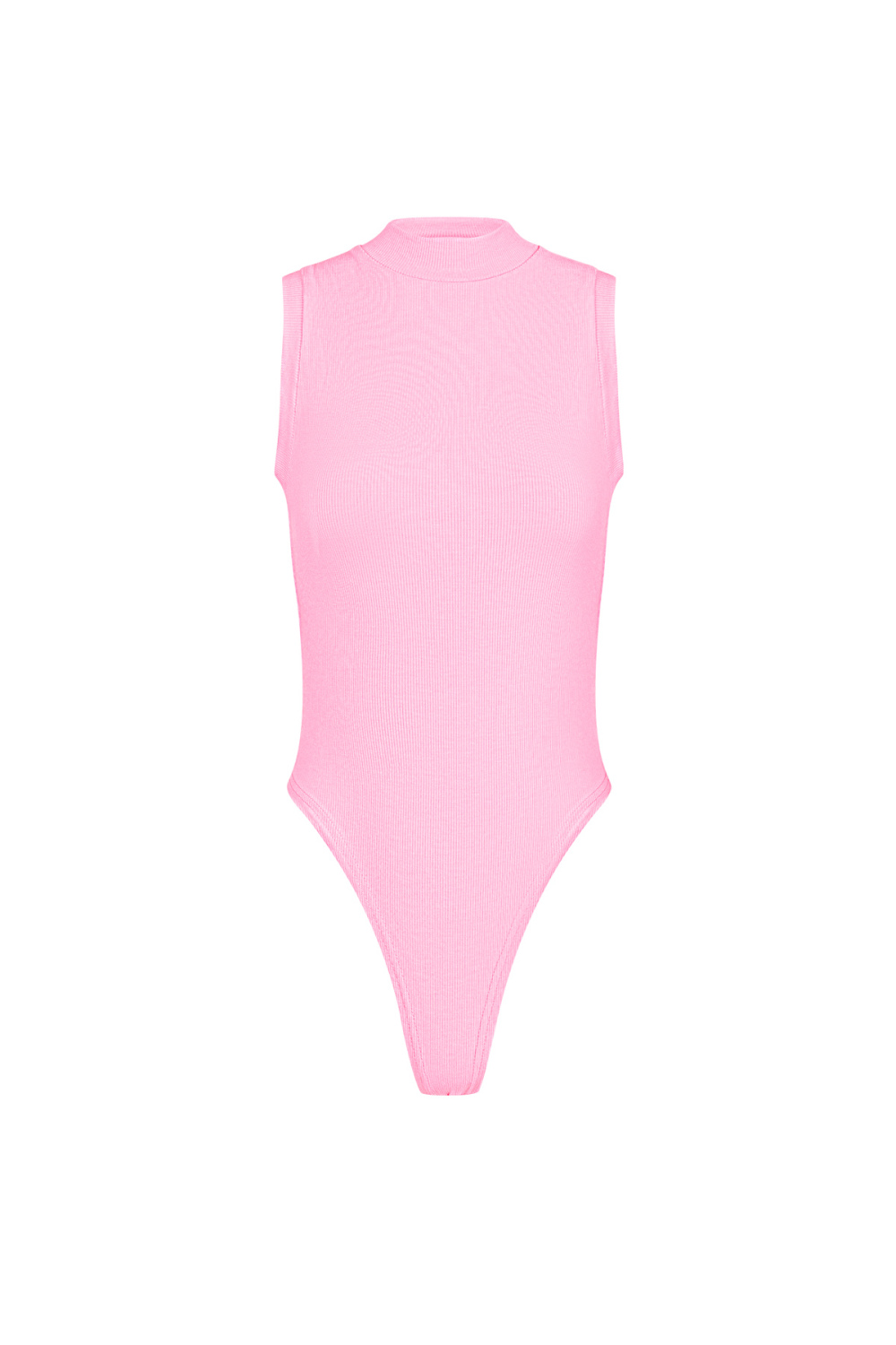 Viscose Femme Body Sans Manches Col Montant Design Minimaliste 