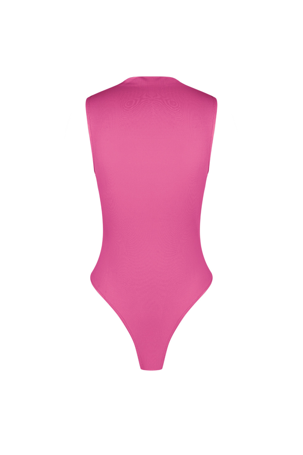 Maille Élastique Body Femme Col Montant Design Minimaliste Image2