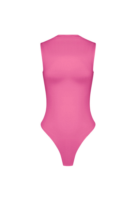 Maille Élastique Body Femme Col Montant Design Minimaliste 2