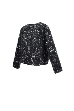 Top À Manches Longues En Polyester Court Avec Détail De Nœud h5 Image10