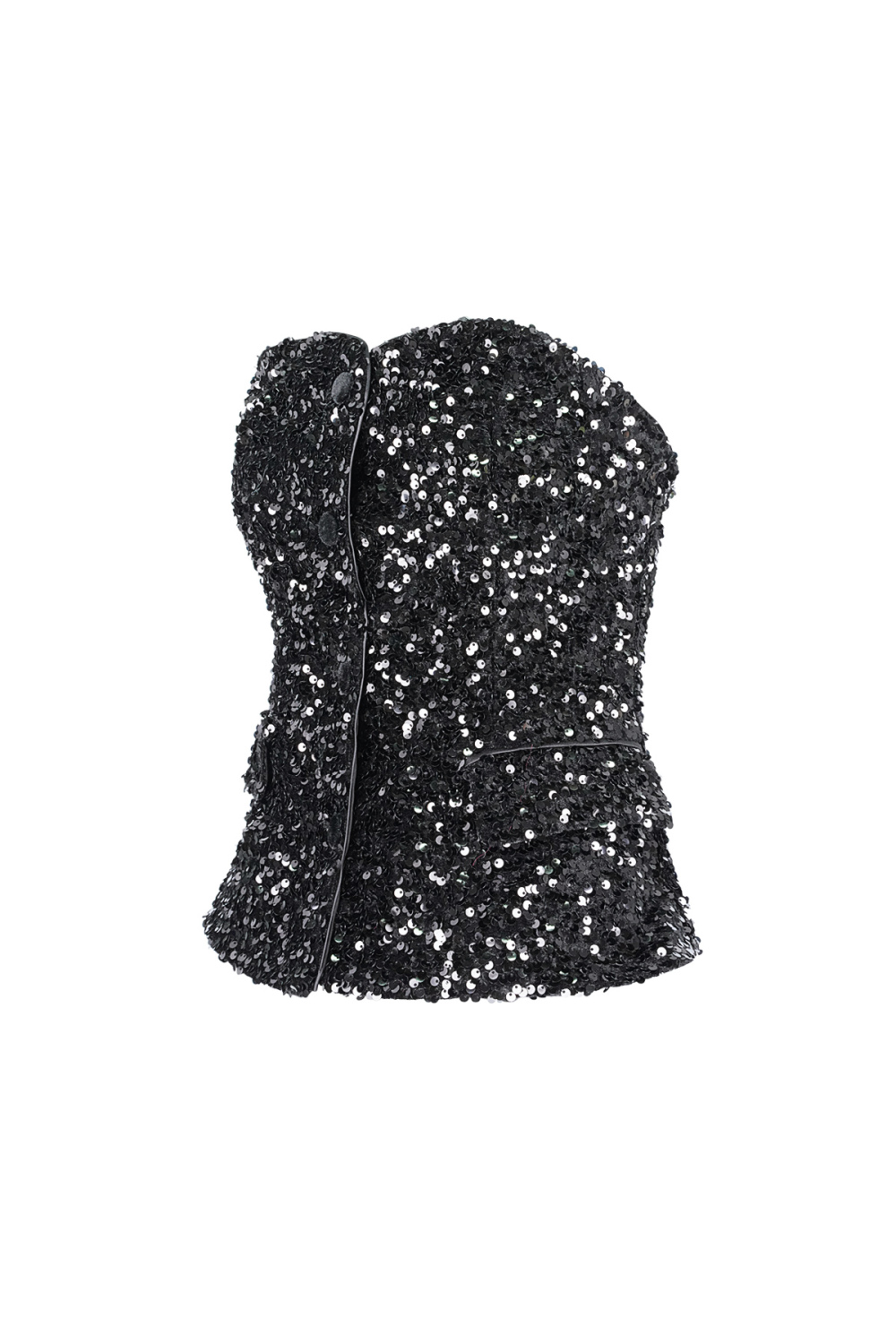 Top Sans Manches En Polyester Pour Femme Avec Paillettes Image11