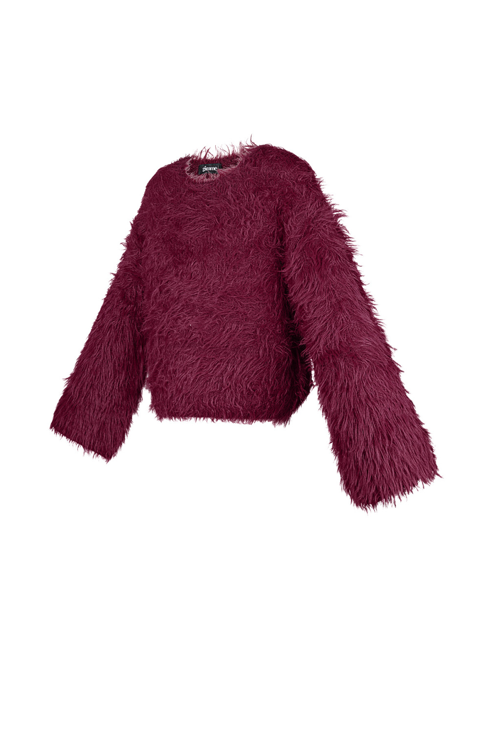 Pull En Fourrure Synthétique Femme Coupe Courte Texture Douce Image2