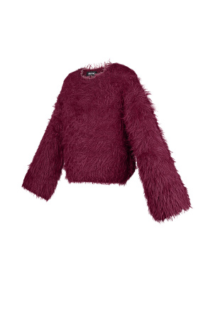 Pull En Fourrure Synthétique Femme Coupe Courte Texture Douce h5 Image2