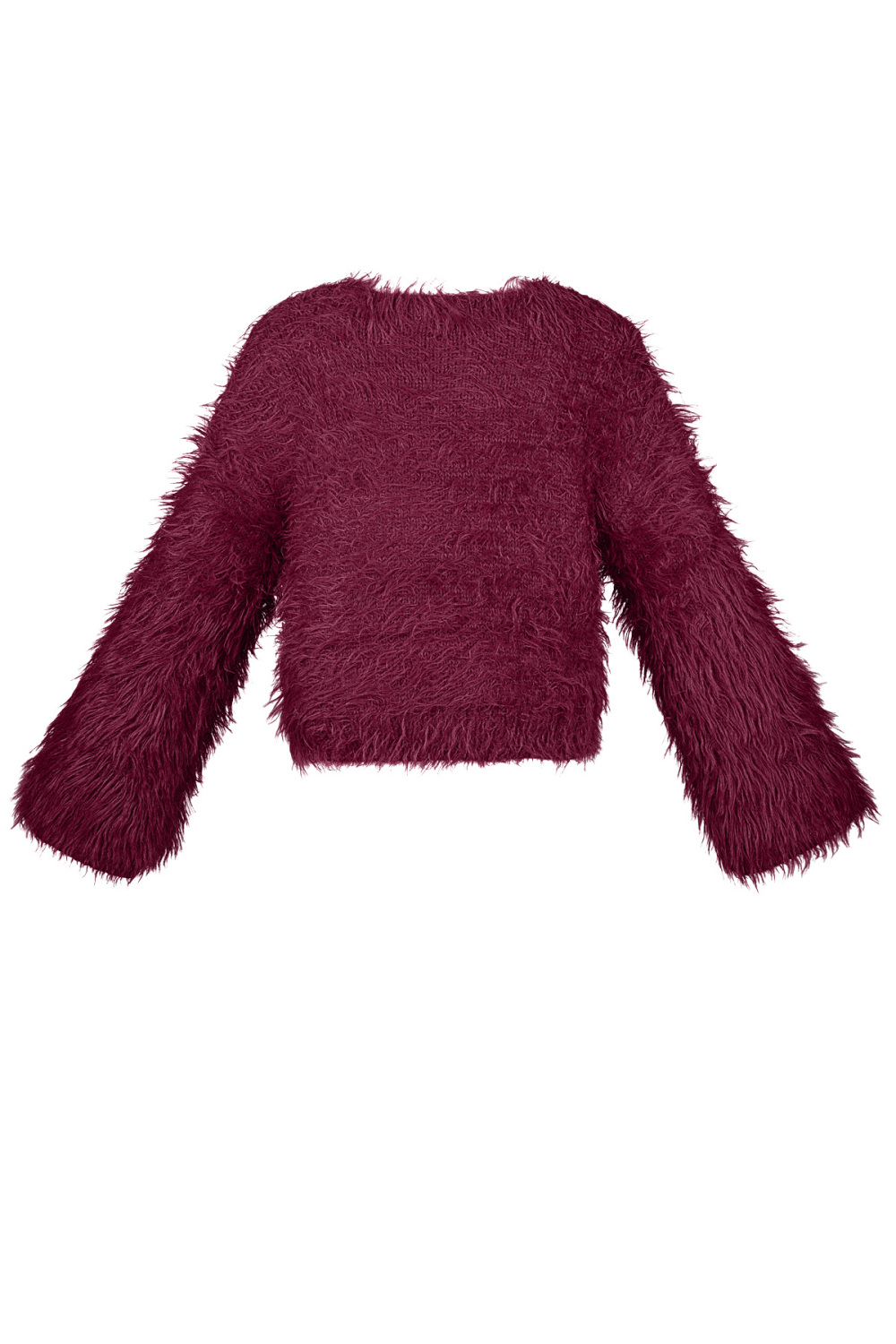 Pull En Fourrure Synthétique Femme Coupe Courte Texture Douce Image3
