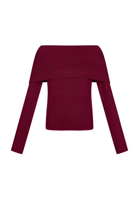 Pull en viscose Femme Design épaules dénudées Confort ajustement 2