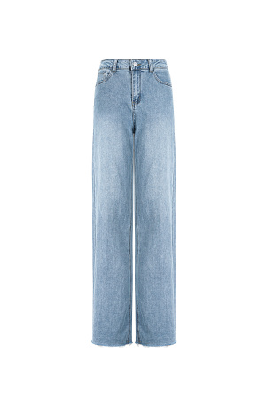 Cotton Woven Femme Pantalon Droit Casual Solid Color h5 