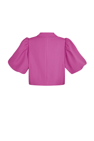 Ensemble De Costume Femme En Polyester Manches Ballon Veste Courte h5 Image3
