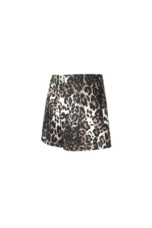 Coton Shorts Femme Imprimé Léopard Taille Haute h5 Image6