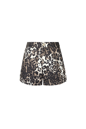Coton Shorts Femme Imprimé Léopard Taille Haute h5 