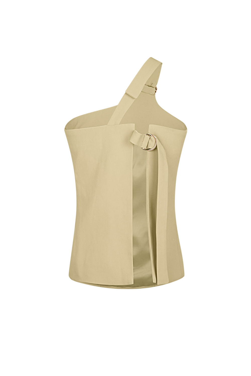 Top Sans Manches Femme En Polyester À Épaule Unique Design Asymétrique Image4